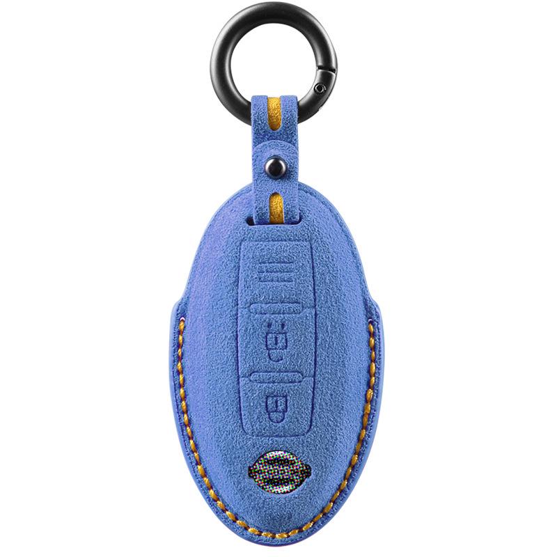 Nissan X-Trail, Kicks, Sylphy, Bluebird Alcantara Suede Key Case Cover