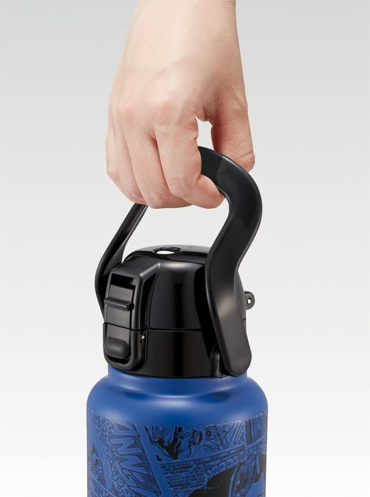 Skater 1000ml Stainless Steel Direct Drinking Bottle with Handle, Spider-Man Design, STD10H-A