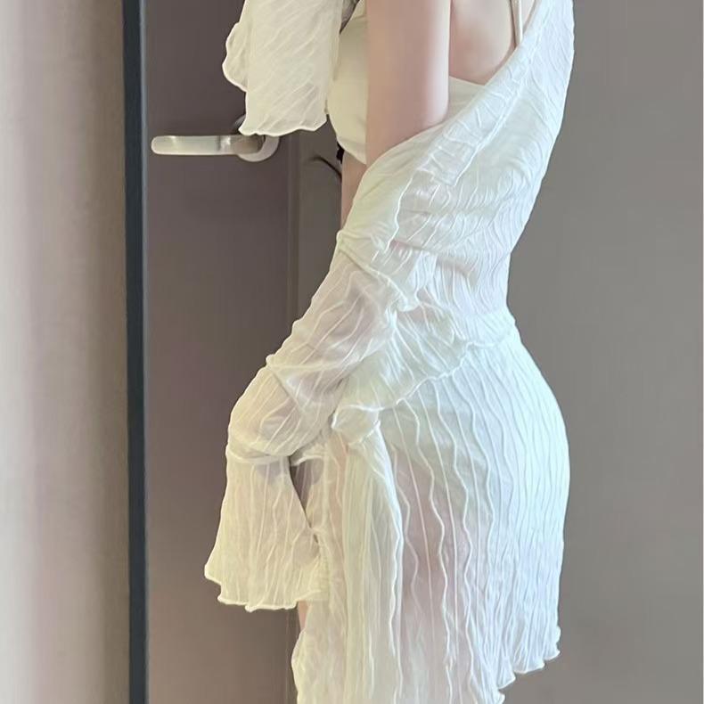 Women's New Style Four-Piece Slimming Tummy-Control Bikini Set - Conservative, Sexy Swimwear for Vacation & Hot Springs