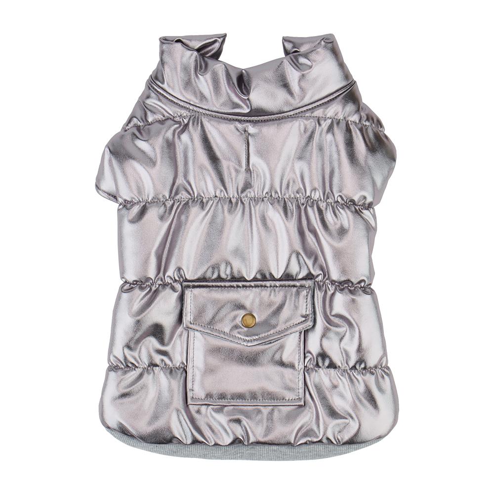 

New Warm Winter Dog Coat Pet Cotton Clothes Jacket Plush Dog Vest Pocket for Pug Yorkie French XS（old）