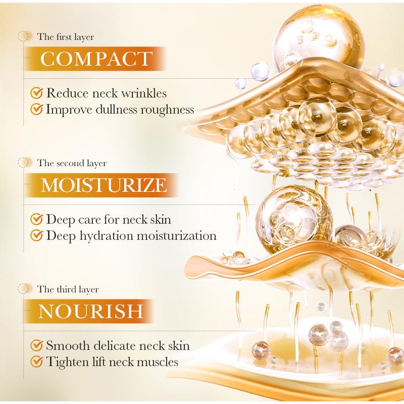 Rice Raw Pulp Neck Cream Moisturizing Reduce Neck Lines Lightweight Non Greasy Improve Dull Rough Daily Neck Care
