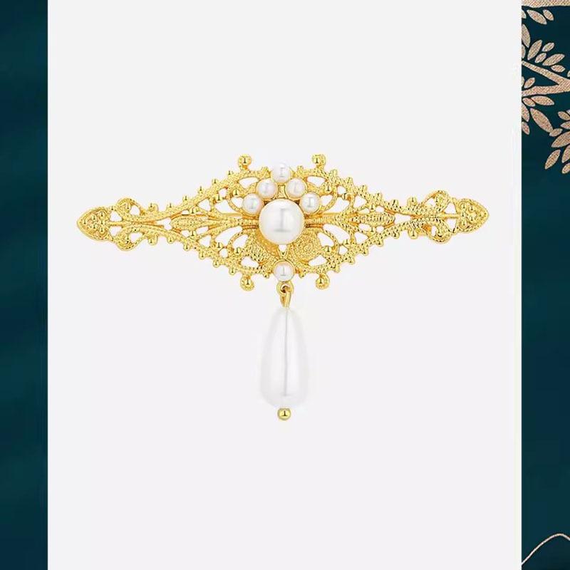 

Винтажная брошь в стиле барокко, женская, в стиле суда, резная жемчужина, легкая, роскошная, высококачественная брошь, аксессуары