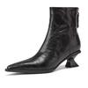 Winter Women Ankle Boots  Designer Vintage Pointed Toe Fashion Thick Heel Shoes Concise Short Botas De Mujer Short Boots