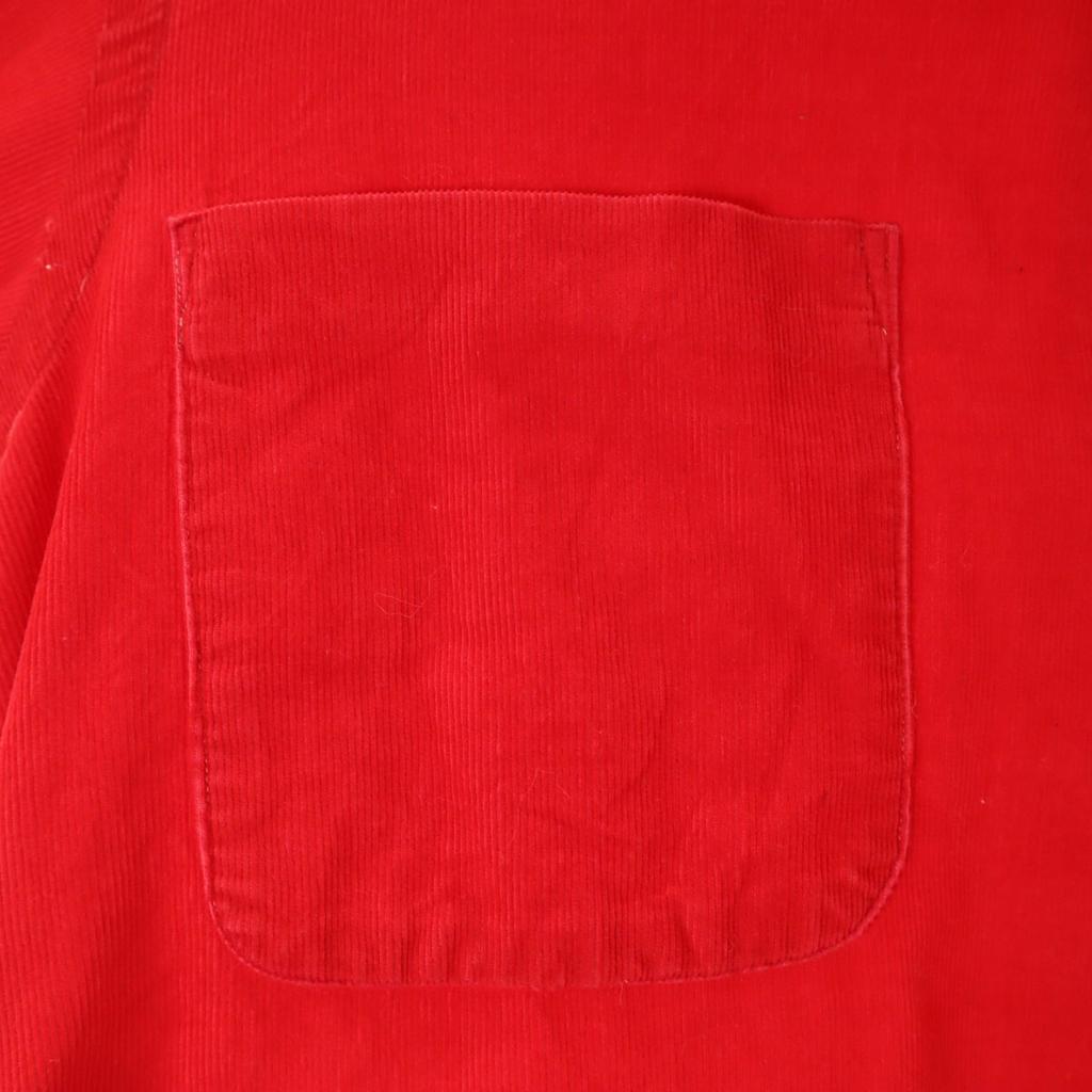 Sears 60s Vintage Made in Japan Long sleeve Corduroy Open collar shirt M Men's Used