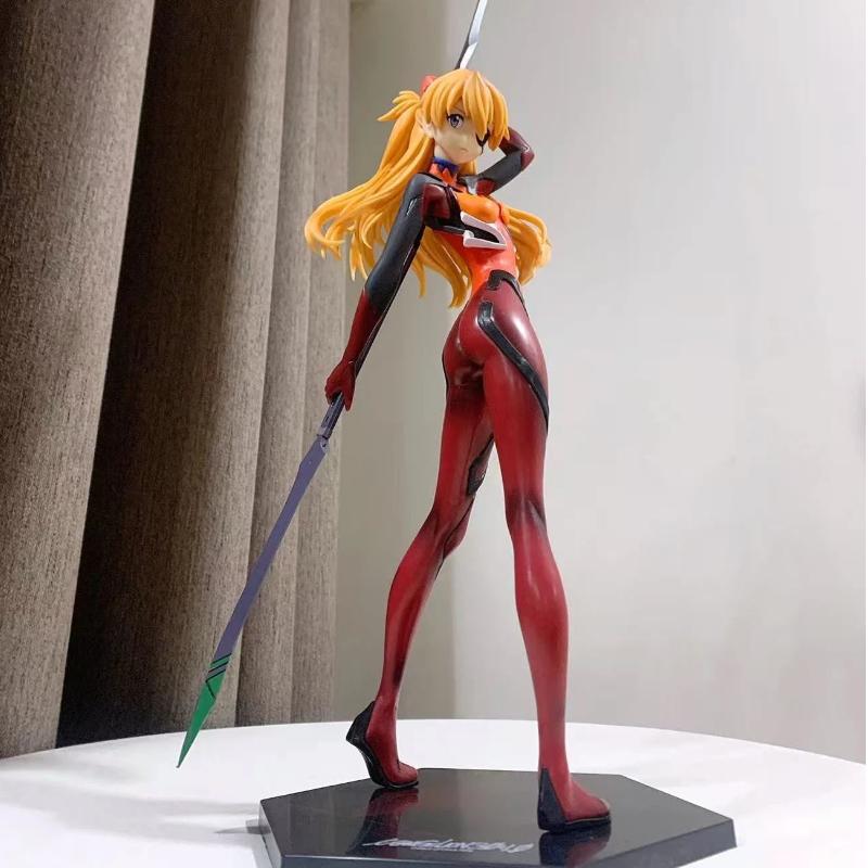 2026 Anime EVA Asuka Combat Form Standing Posture Action Figure PVC Model Statue Toys Desk Decor Collectible Gifts Boxed