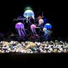 1Pc Acessórios DIY Farol Brilhante Água-viva Falsa Ornamentos Artificiais Para Aquário Tanques de Peixes Decoração Paisagismo