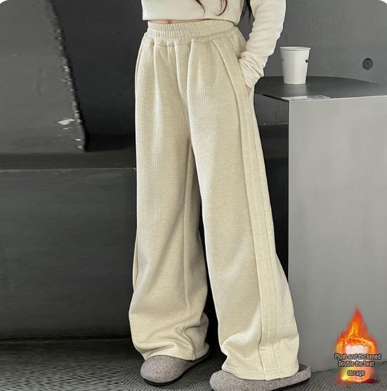 

Girls 2025 Winter Lamb Fleece Coat - Thick Cotton-Padded Sweater 130 cm