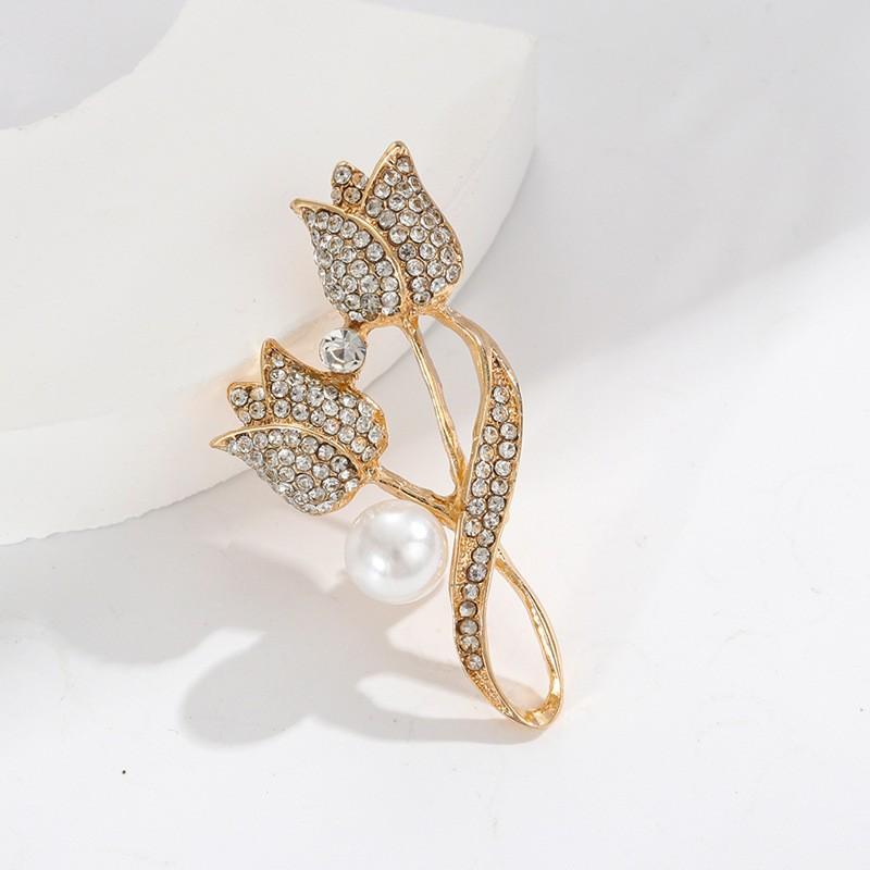 New Alloy Brooch High-end Sense Niche Women Spot High-end Pin Coat Suit High-end Versatile Corsage