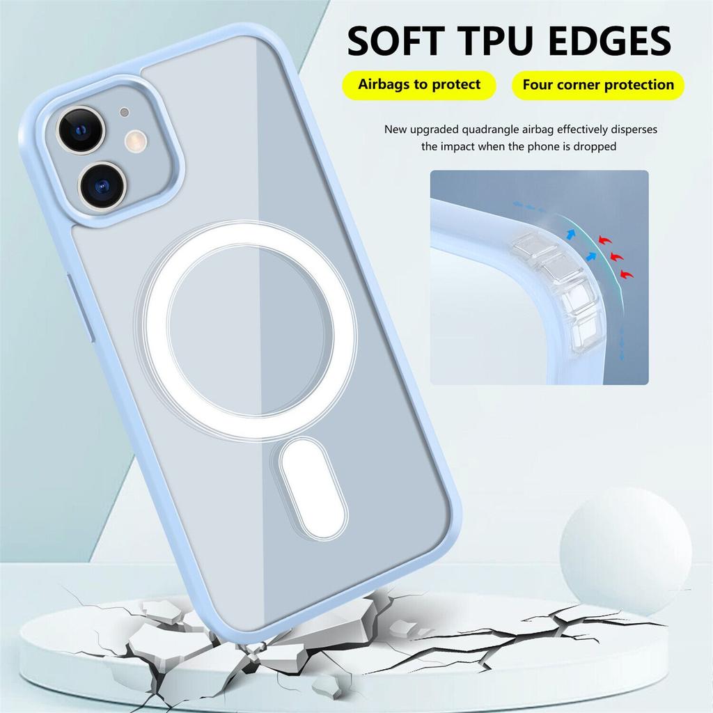 Designed For Case With Mag-safe Clear Magnetic Case For Shockproof Cover