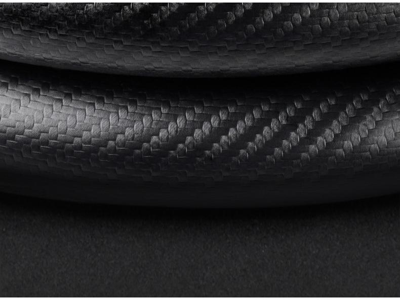 Cubierta de Volante Toyota RAV4 2022, Cuero Genuino Fibra de Carbono Gamuza, Ultradelgada