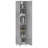 VidaXL Highboard Concrete Grey 34.5x34x180 Cm Engineered Wood 3198765