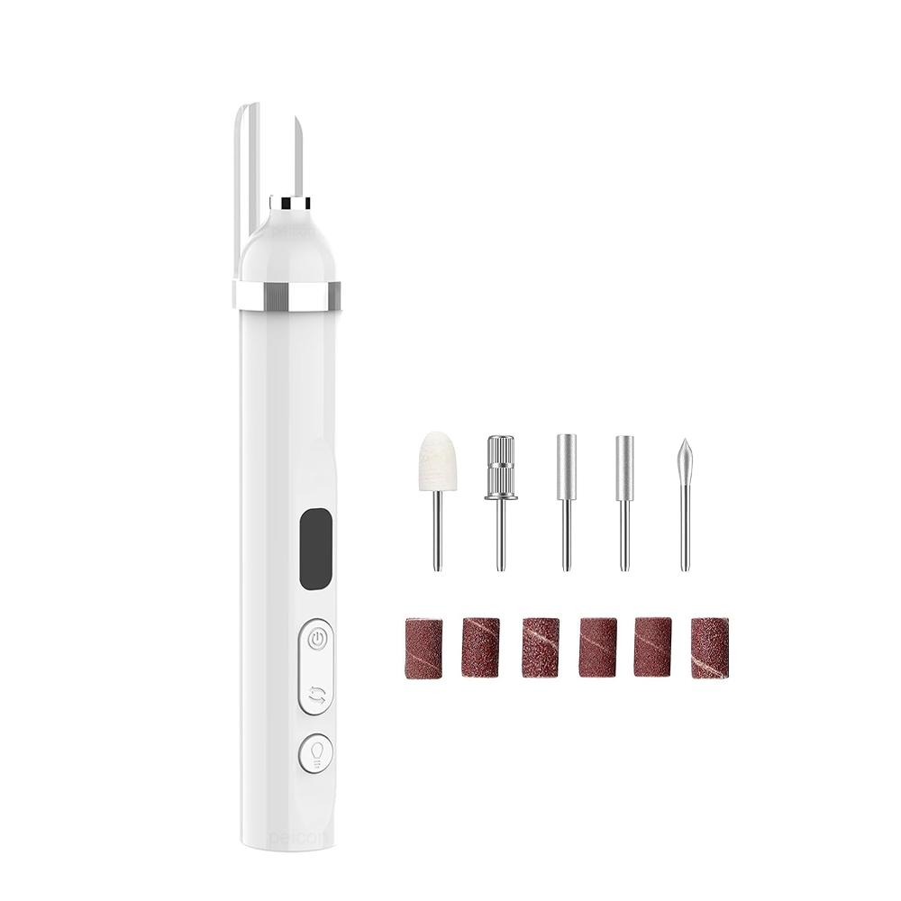 Electric Nail Drill Machine Professional Nail Polisher Electric Nail Sander File for Manicure Nail Drill with UV LED Nail Lamp белый