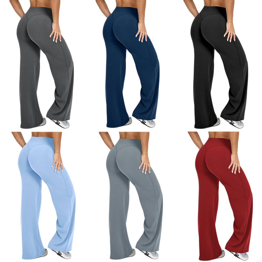 Women's High-Waist Flare Yoga Pants - No Embarrassment Line, Loose Fit for Outdoor Sports