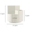 Rotate Plastic Anti-deformed Pen Holder Office Stationery Box 3 Grids Storage Holder Pencil Storage Box