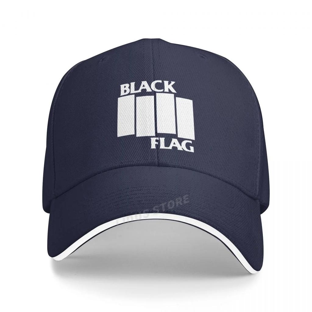 BLACK FLAG Czysty Punk Rockowy Zespół Czapka z Daszkiem Letnia Męska Hip Hopowa Czapka 100% Bawełna Unisex Regulowana Czapka Black Flag