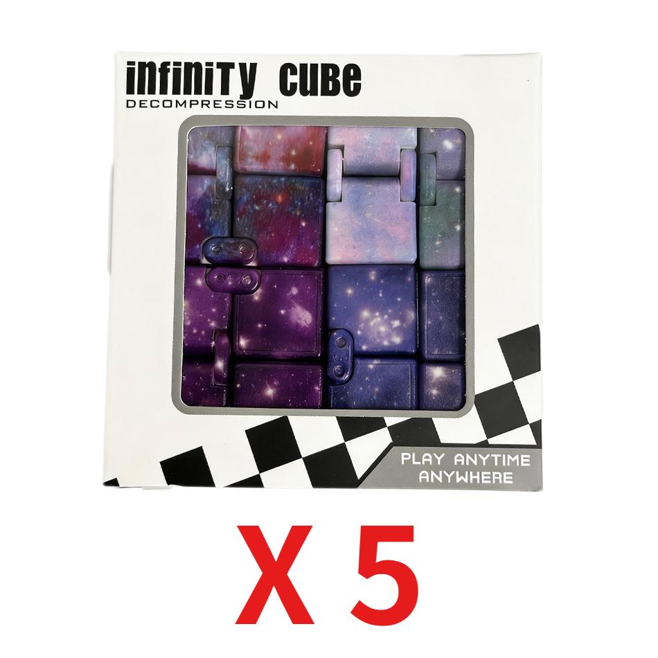 Infinity Cube Flip Adhd Giocattoli Ansia Giocattolo Punta delle dita per Gioco Puzzle Antistress Dito magico Agitarsi Autismo Regali a mano Bambini
