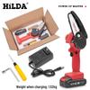 HiLDA Cordless Mini Electric Chainsaw, Rechargeable One-Handed Woodworking and Garden Saw