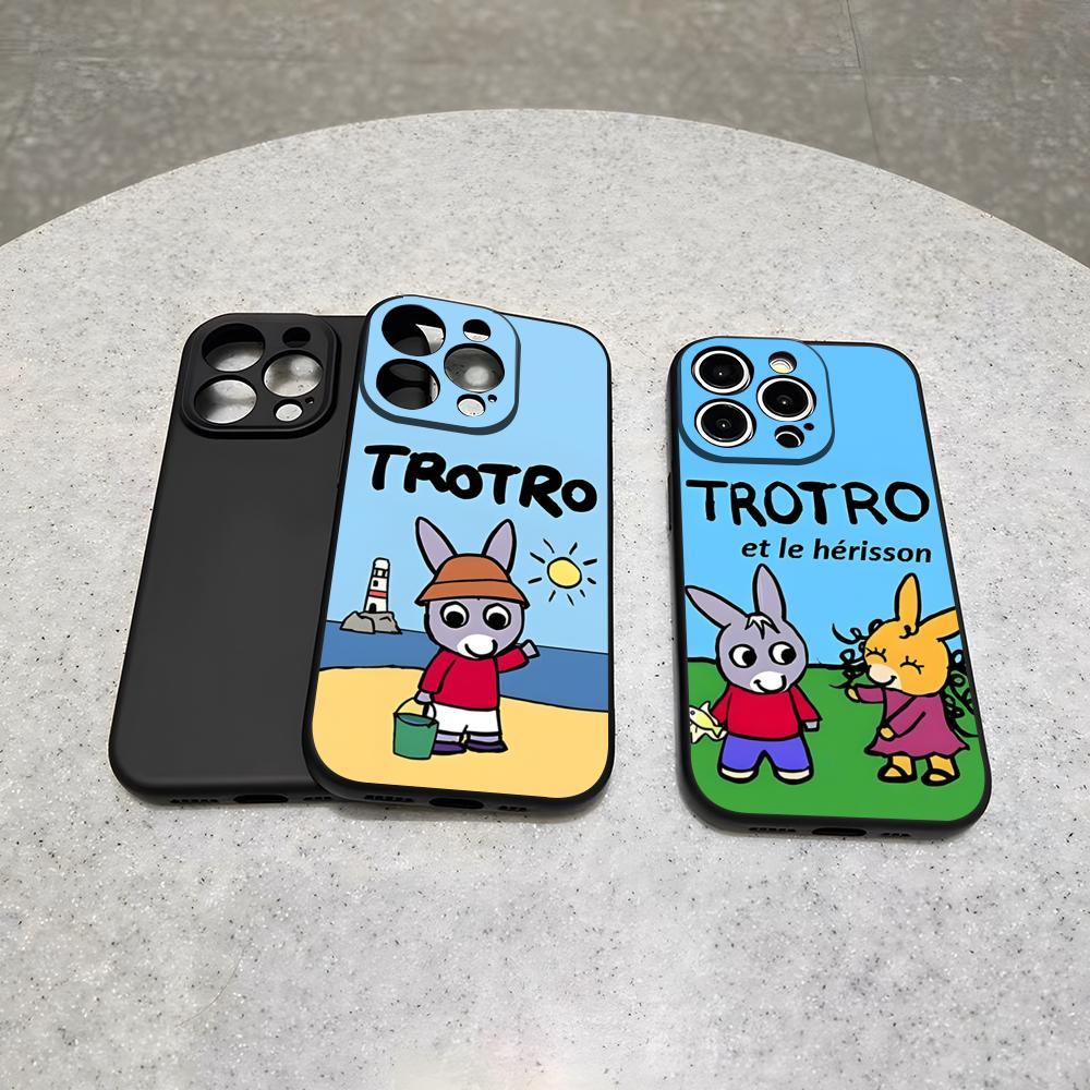 Custodia per Telefono Cartoon Lane Trotro Per 16 Pro Max Iphone 17 Pro Max 14 15 Plus 12 13 11 Pro Xr X Xs SE Cover Posteriore