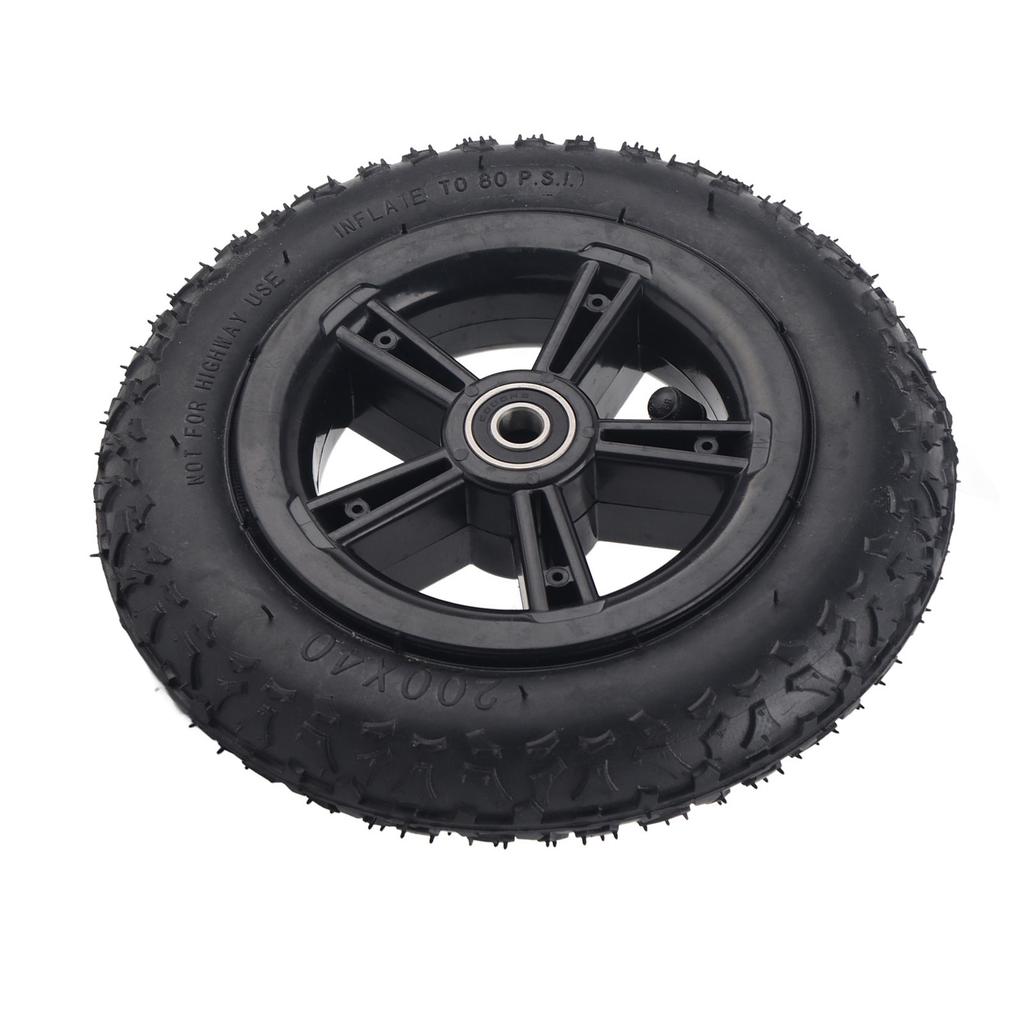 8in Electric Scooter Tire with Wheel Hub Inflation E?Bike Rubber Tyre Replacement 200x40