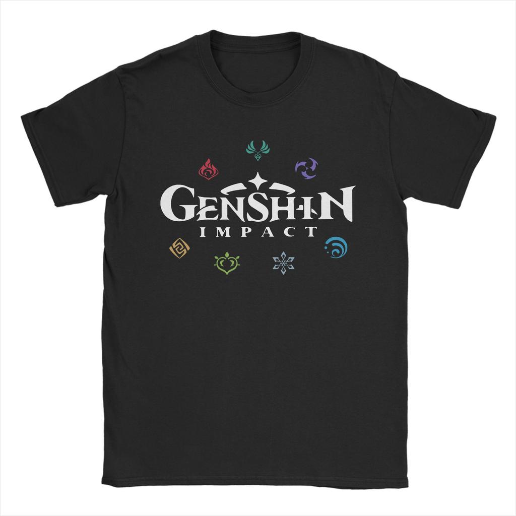 Unisex Unisex TShirt Tartaglia Wide Face Meme Genshin Impact Vintage Pure Cotton Tee Shirt Anime Game T Shirts Tops Plus Size