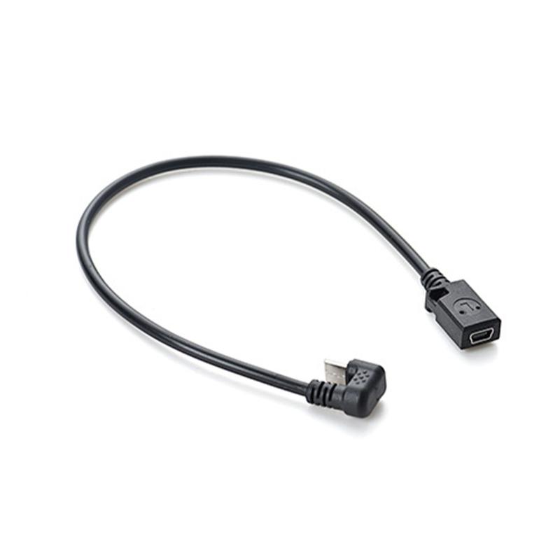 Mini USB 5Pin Female to Type C Male Data Cable for Mobile Gaming and Tablet Charging 30cm Long
