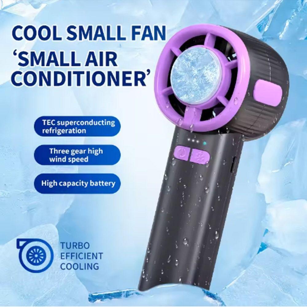 With Hanging Buckle Handheld Small Fan Fast Cooling Fan Summer Supplies