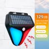 Outdoor Solar Alarms Lights 4 Modes Human Body Sensing Sound And Light Warning Wall Light Garden Orchard Warning Security System
