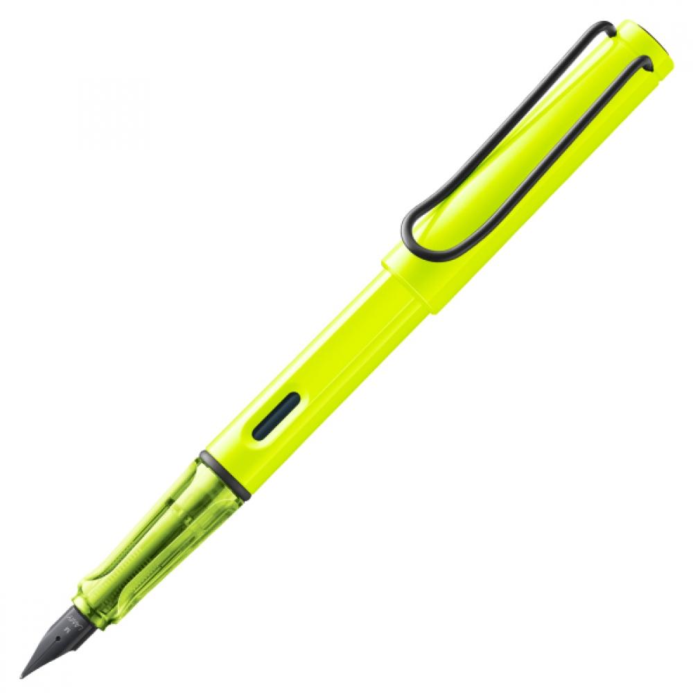 Lamy [ограниченная серия] Safari Неоновый Желтый Перьевая ручка F Тонкий Штрих