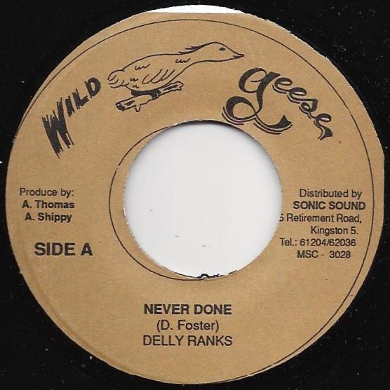

7inch Record DELLY RANKS - Never Done MSC3028 Wild Geese Jamaica Reggae, Ska & Dub Used
