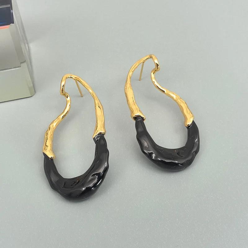 Modern Zircon European and American Design Irregular Earrings For Women Party Gifts 2025 Trend New Hot Selling