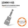 Strong Magnetic Hex Socket Bit Set for Electric & Air Wrench, Deep Extended Rod Screwdriver, Hand Drill