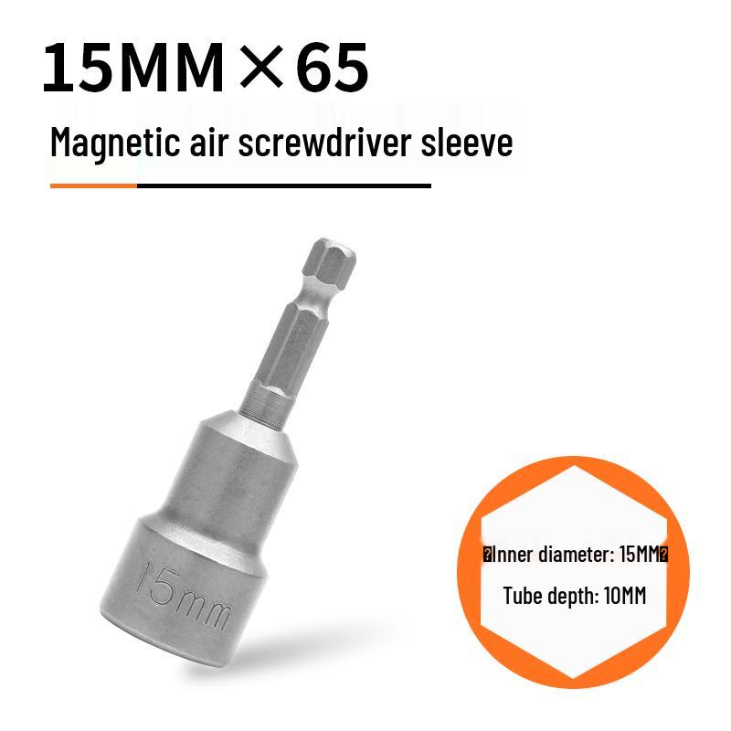 Strong Magnetic Hex Socket Bit Set for Electric & Air Wrench, Deep Extended Rod Screwdriver, Hand Drill