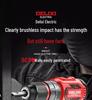 Delixi High-Power Brushless Electric Drill - Lightweight, Rechargeable Impact Model