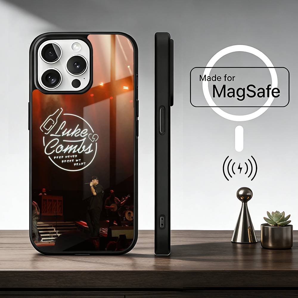 

L-Luke C-Combs Phone Case For IPhone17 16 15 14 13 12 11 Plus Pro Max Plus Wireless Charger Cover Funda iPhone14PROMAX
