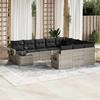 VidaXL Garden Lounge Set with Cushions 11 Pcs, Patio Sofas, Patio Furniture Set, Outdoor Furniture, Grey 3220731