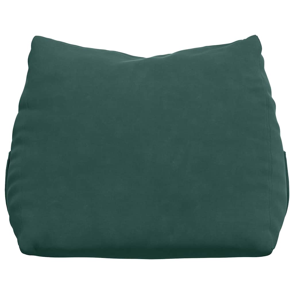 Back Cushion Dark Green 45 X 20 X 35 Cm Cord Fabric