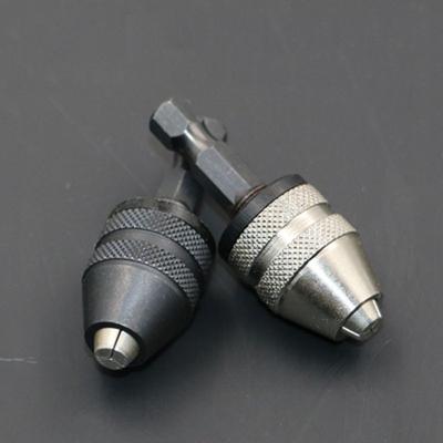Praktischer und effizienter Sechskant-Bohrerwerkzeugadapter Schwarz/Silber