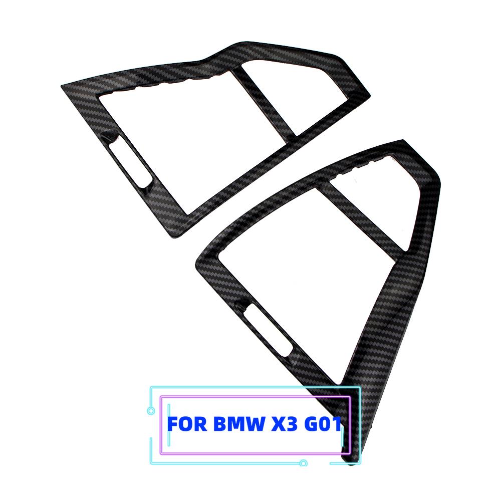 2pcs ABS LHD Front Side Air Vent Cover Trim Stickers for BMW X4 G02 X3 G01 2018 - 2026 Car Air Outlet Panel Sticker Accessories
