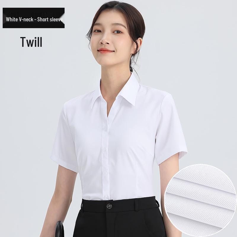 Cămașă Profesională cu Mânecă Lungă Albă pentru Femei - Primăvară/Toamnă Stil Coreean Croială Slim Top Formal