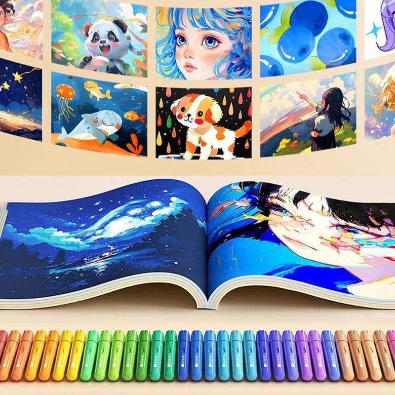 12/24 Colors Acrylic Pen Acrylic Paint Markers Colouring Pen Acrylic Markers Graffiti Marker with Soft Tip for Drawing