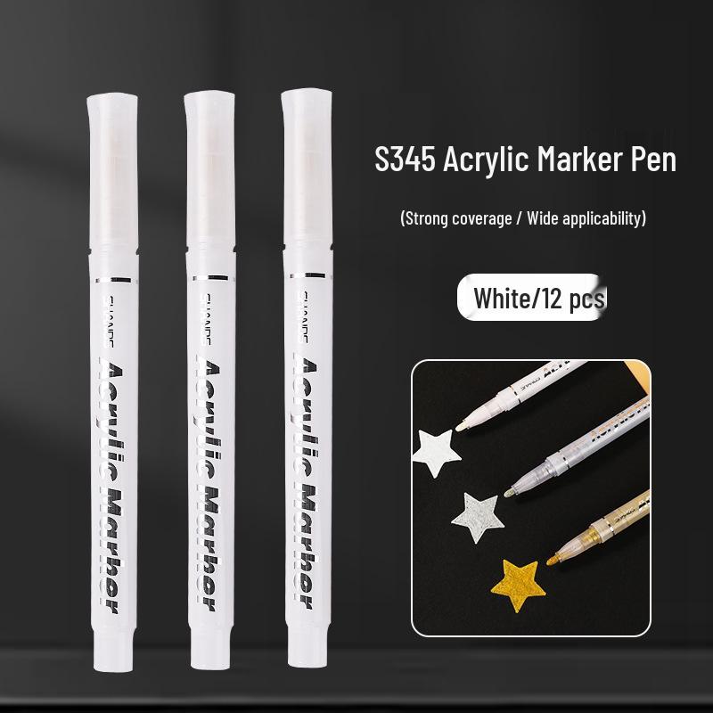 Gold Silver White Kids' Doodling & Drawing Acrylic Paint Marker Pen