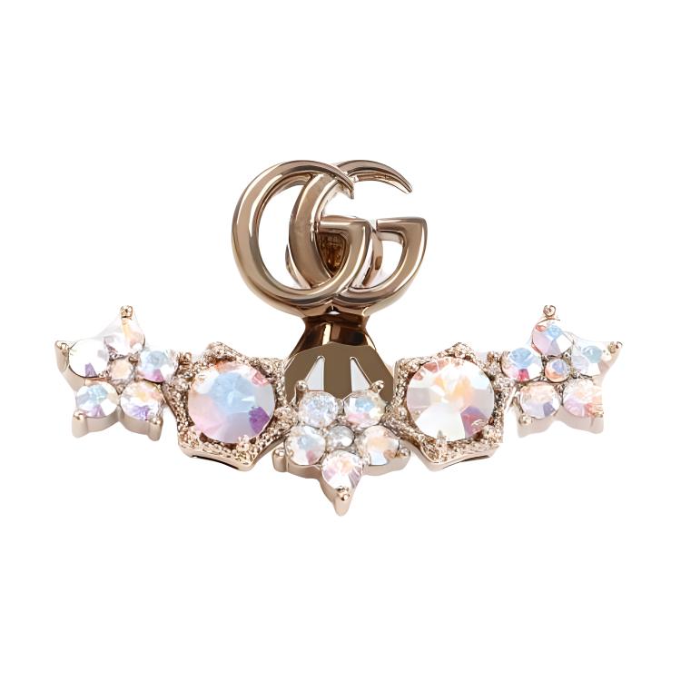 

Gucci Logo Fashion Jewelry Shiny Crystal Earrings Women earrings Gold 753790J1D508006 Dust Bag+Box (Random Color),F,Gold