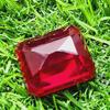 76.40 Ct Heated Ceylon Red Ruby Emerald Cut Faceted Loose Gemstone