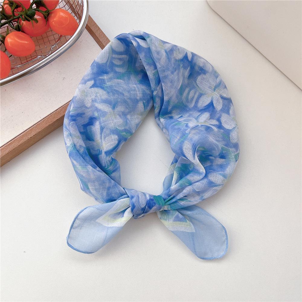 55cm Hair Scarf Cotton Square Scarf Hairband Headband Hairscarf Headscarf Turban Shawl Wrap Bandanas