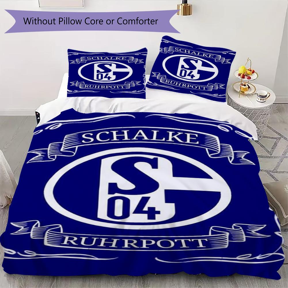FC Schalke 04 Raksta Gultasveļas Komplekts