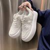 Kleine weiße Schuhe Herbst Neu Ins Süße Schwester Vielseitige Nische Dicksohlige Leichte Board-Schuhe