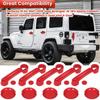 Door Handle Cover Tailgate Handle Trim for 07-17 Jeep Wrangler JK Accessories