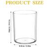 Set of 4,6 Transparent Acrylic Pen Holders, Round Design, Perfect for Organizing Pencils Or Makeup Brushes on Your Desk