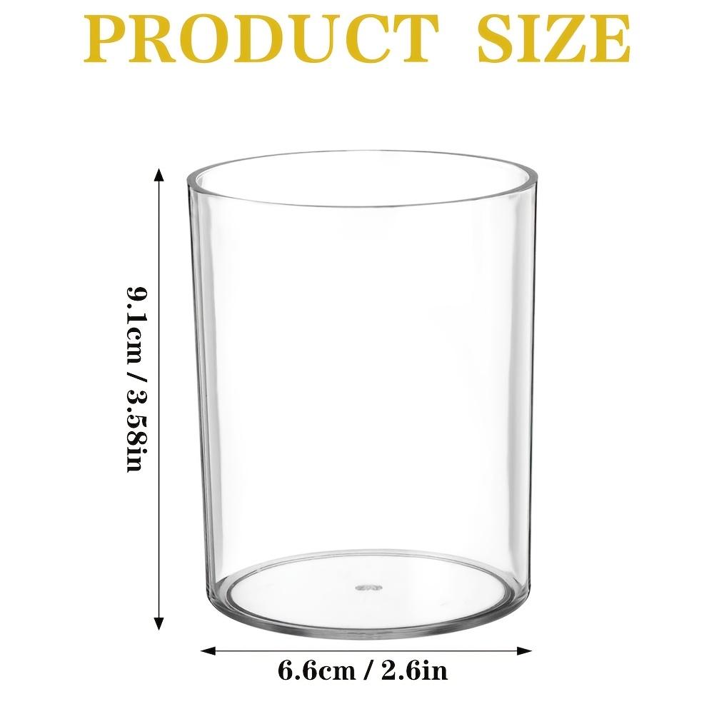 Set of 4,6 Transparent Acrylic Pen Holders, Round Design, Perfect for Organizing Pencils Or Makeup Brushes on Your Desk
