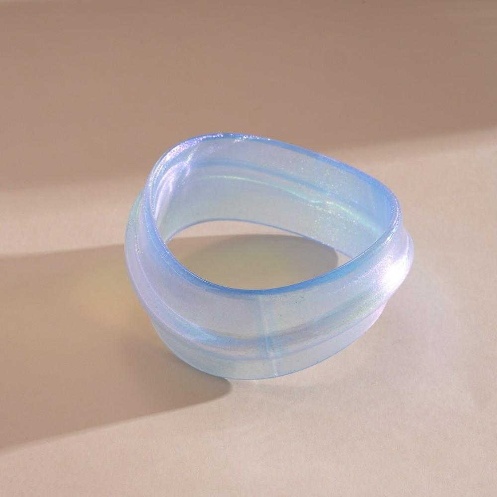Bohemian Irregular Wide Bracelet Europe American Style Colorful Hand Ring Resin Bangle Women Gift